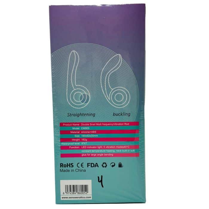 Sense Erotics Double Snail Vibrator - Pink - Image 2