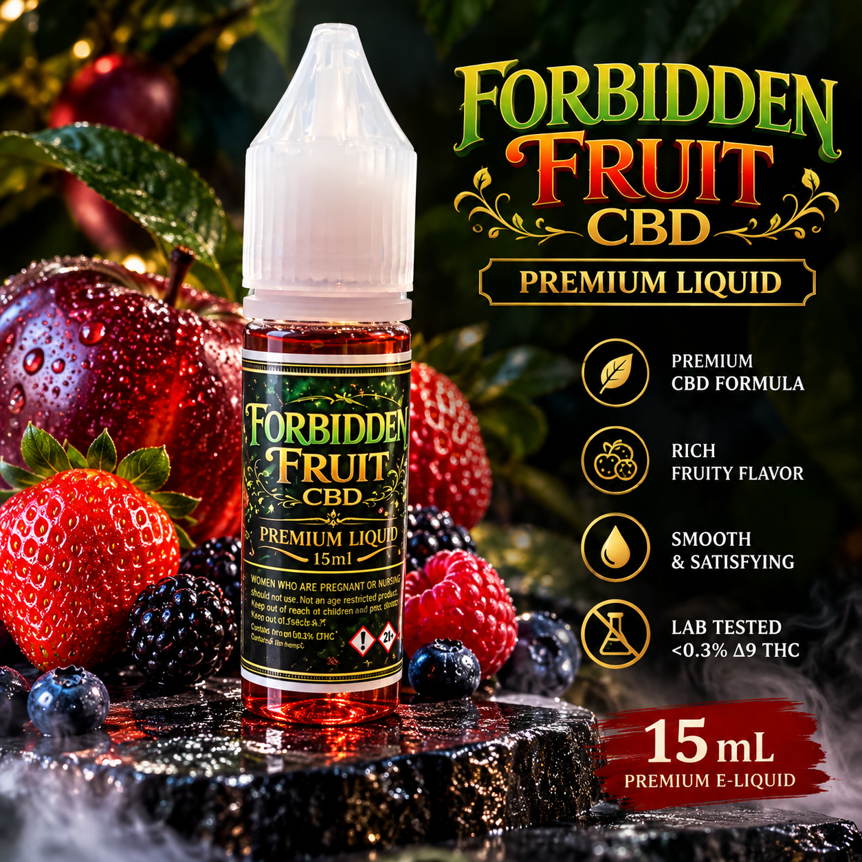 Forbidden Fruit CBD – Premium CBD E-Liquid (15ml)